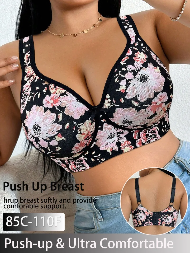 Minimizer Bra Women - Plus Size Women Bra Lace Push