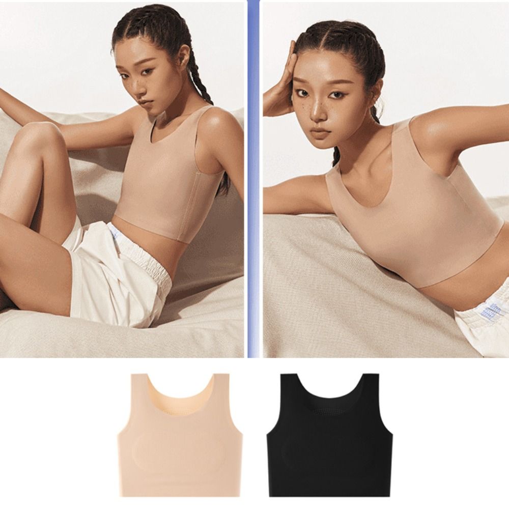 Women Ice Silk Seamless Wirele - Minimizer Bra Women ulasan dan harga