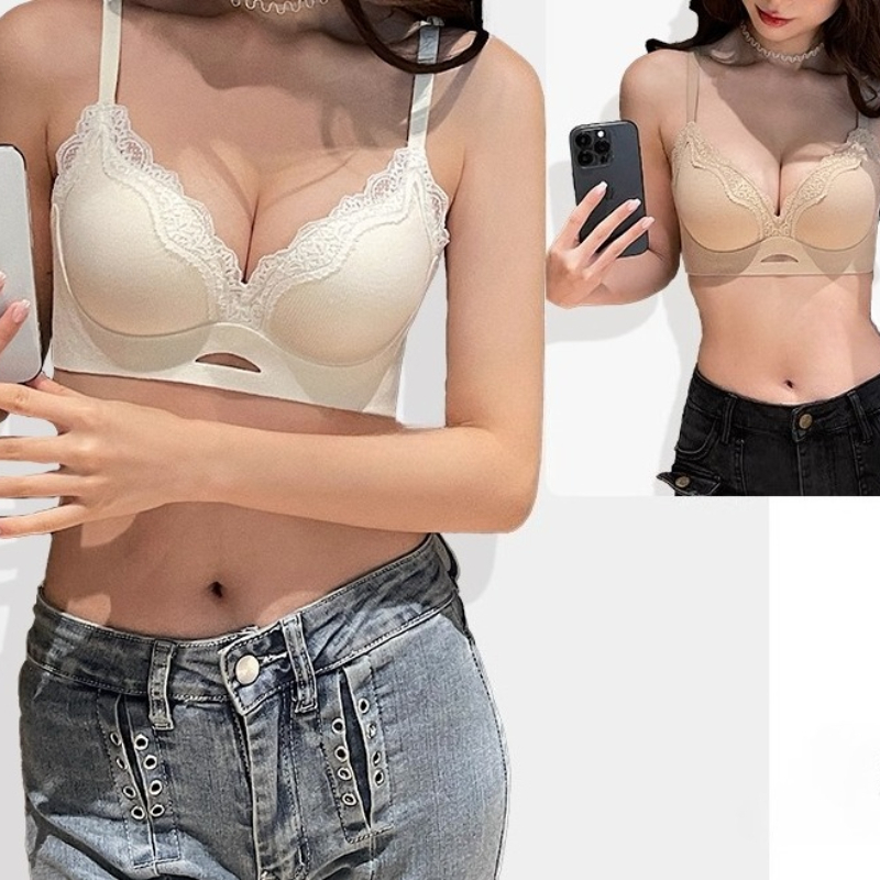 Elegant Matte Lace Bralette AB - T Shirt Bra Seamless ulasan dan harga
