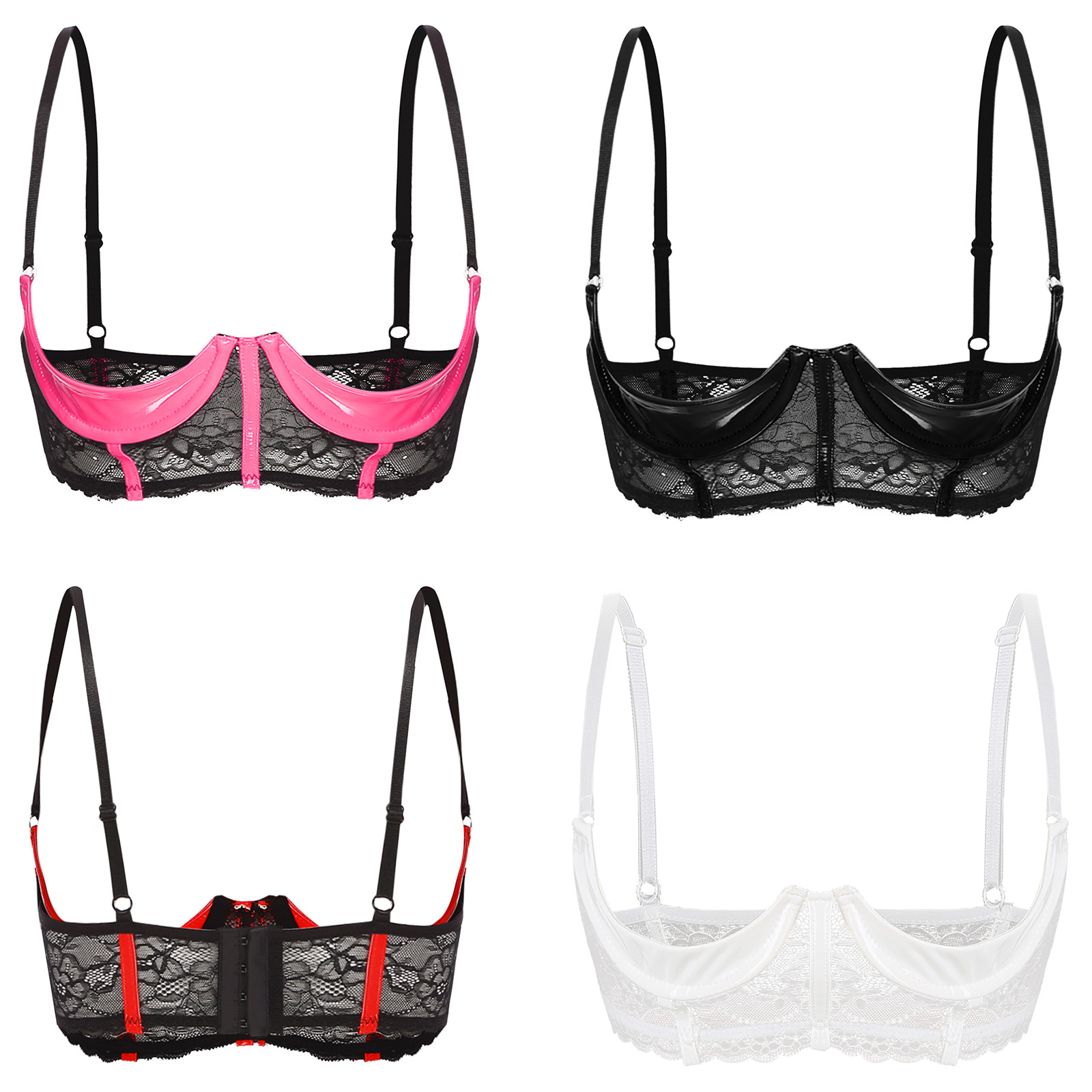 Womens Open Cup Bra Tops Sexy  - Underwire Bra Padded ulasan dan harga