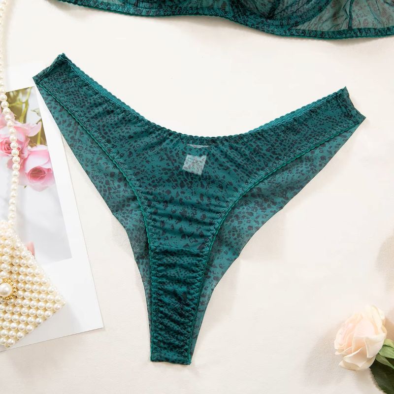 2pcs/Set Woman Lingerie Gather - Sheer Mesh Bra ulasan dan harga